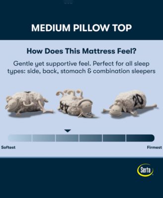 Perfect Sleeper Osiria Rose 14" Medium Pillow Top Mattress Set, King