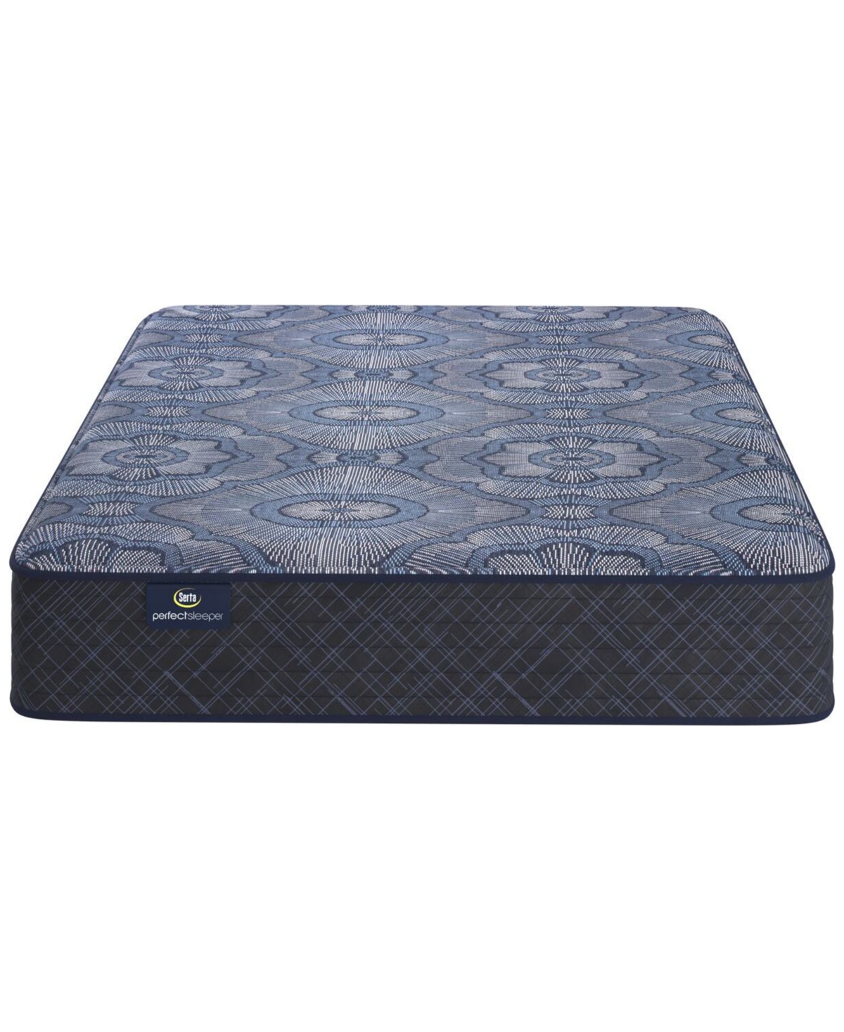 Serta Perfect Sleeper Lavender Falls 12" Medium Hybrid Tight Top Mattress Set, Twin In Transparent