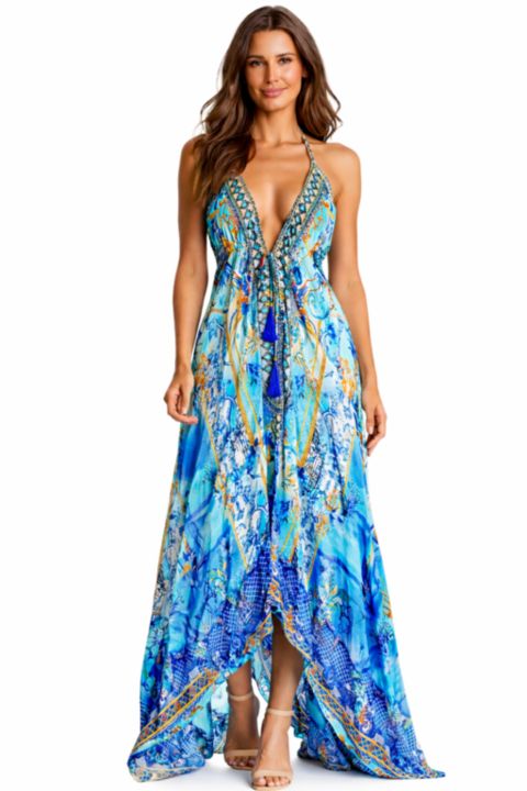 Женское платье La Moda Clothing Maxi halterneck