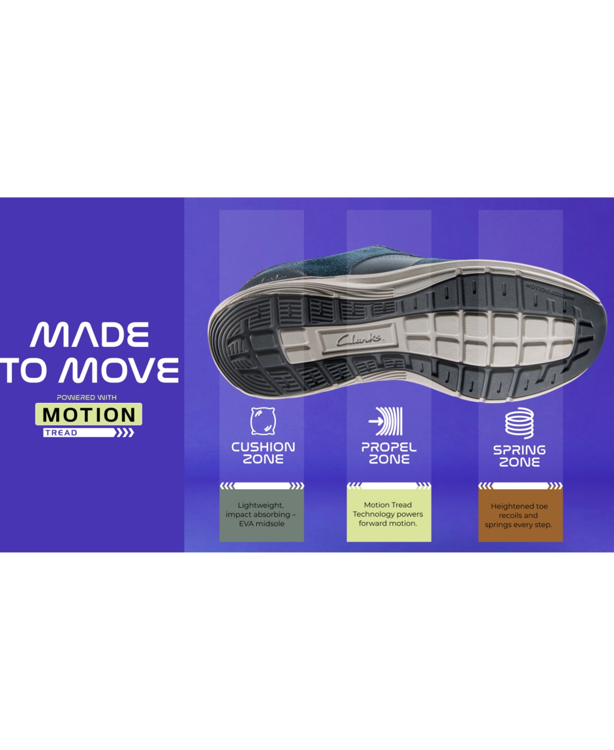 Clarks Men's Motion Trek Lt Casual Lace Up Sneakers In Black