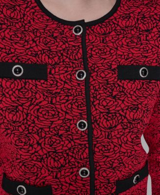 Women's Crewneck Pocket Detail Cardigan