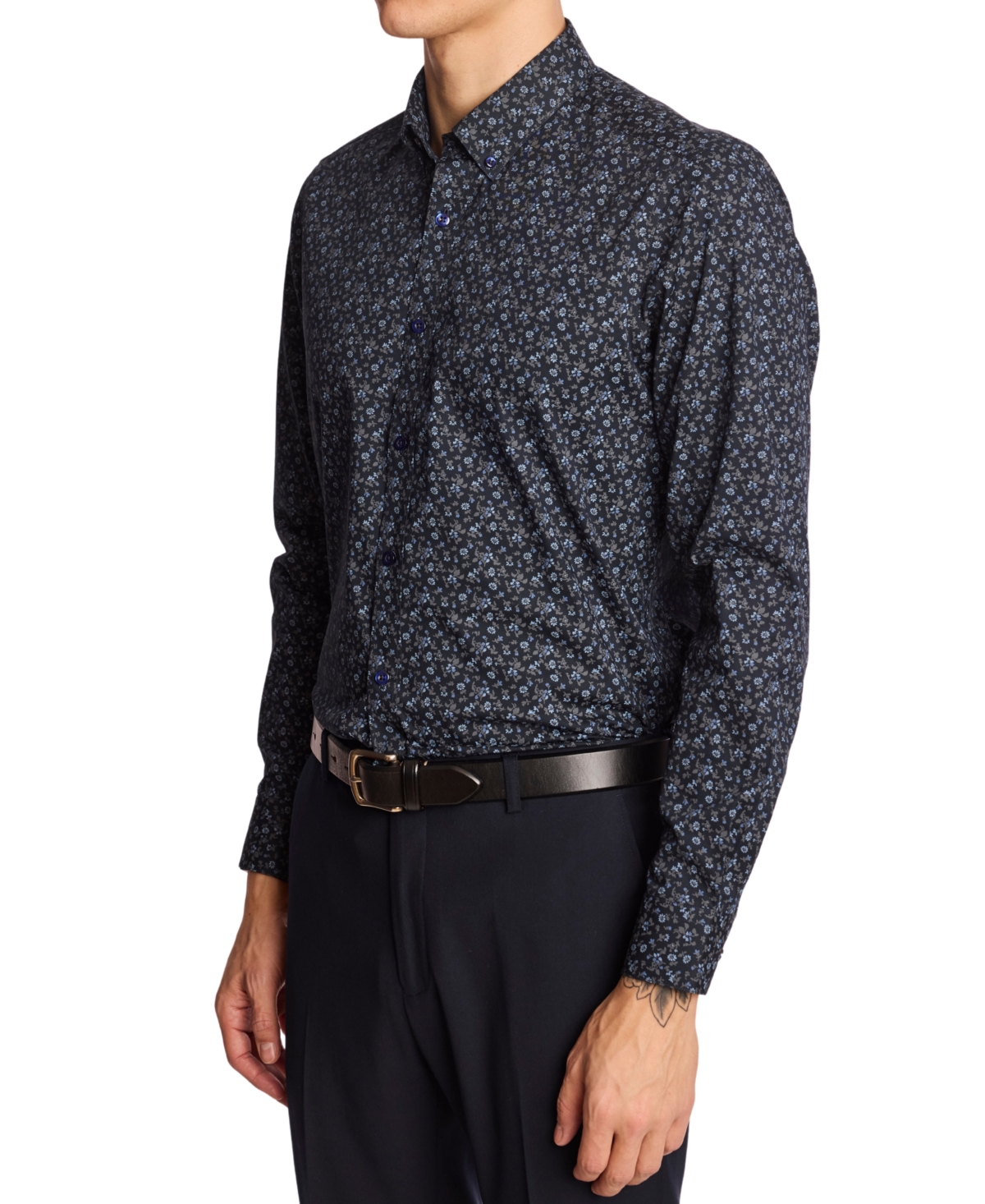 Paisley & Gray Brian Button Down Shirt In Blue