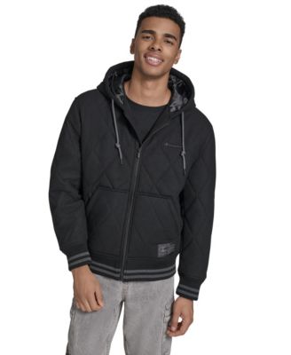 Men's Wool Blend Quilted Jacket