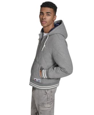 Men's Wool Blend Quilted Jacket