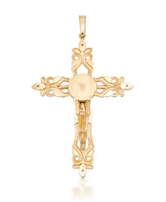 Crucifix Pendant In 10K Yellow Gold