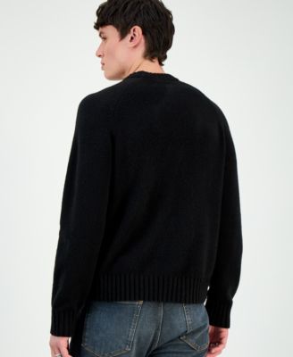 Men's Souveau Relaxed-Fit Long-Sleeve Crewneck Logo Graphic Sweater