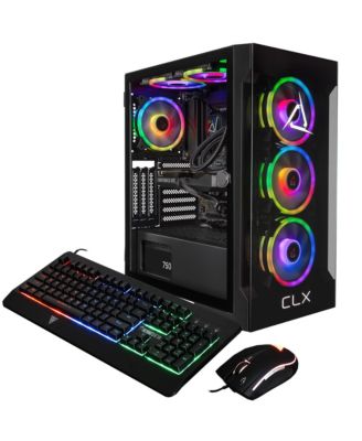 SET Gaming PC - Liquid Cooled Intel Core i9 14900KF 3.2GHz 24-Core, 32GB DDR5 Memory, GeForce RTX 5060 Ti 16GB GDDR7, 2TB SSD, WiFi, Win 11 Home
