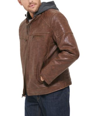 Men's Jersey Hood Racer Jacket 