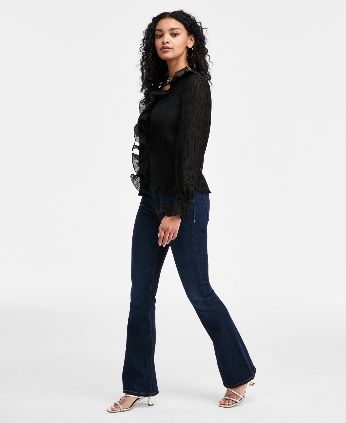 Guess Women's Long-Sleeve Faye Top