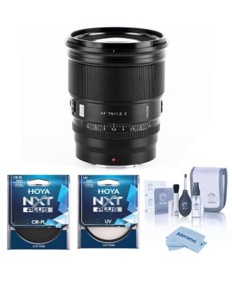 Pro AF 75mm f/1.2 Lens for Nikon Z, Bundle with Tiffen 77mm UV and CPL Filters