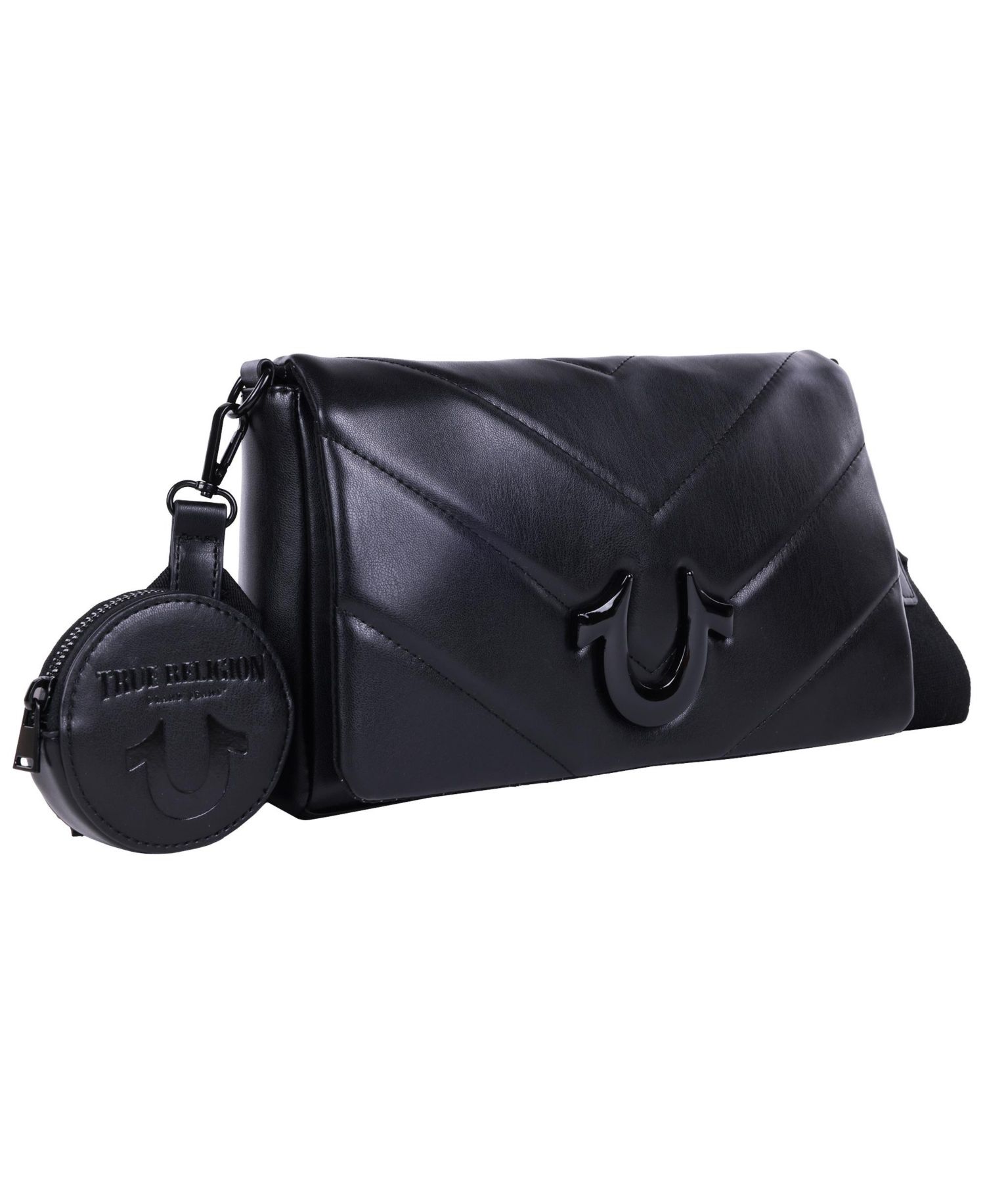 Quilted Flap Crossbody with Removable Pouch