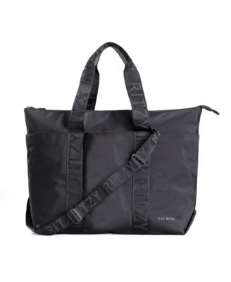 Itzy Ritzy Baby Belong Weekender Tote Woven Chocolate - Black