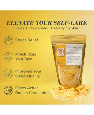 Floral Soaking Bath Salts Passion Citrus Bag 14oz