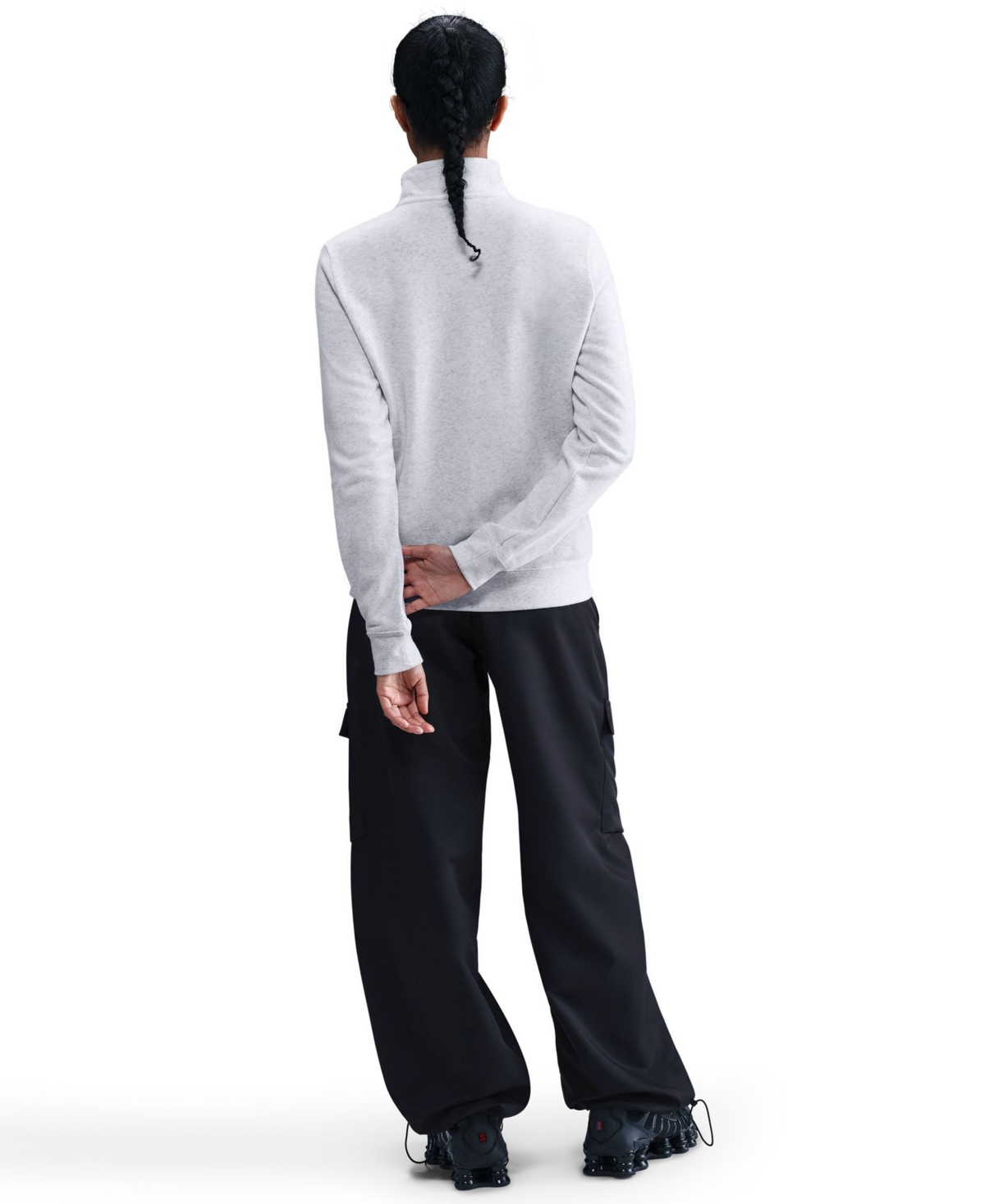 Nike Women's Sportswear Club Fleece 1/2-zip Sweatshirt In White