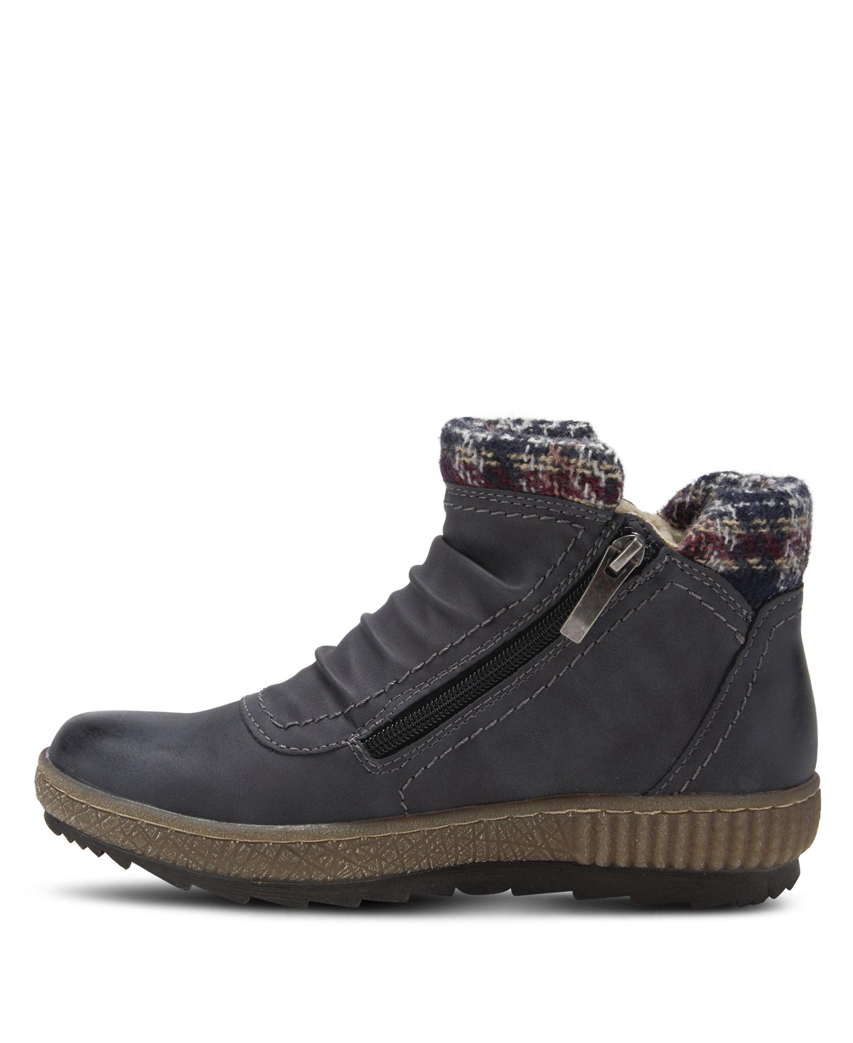 Spring Step Cleora Water Resistant Dual-Zip Bootie with Faux Shearling Lining