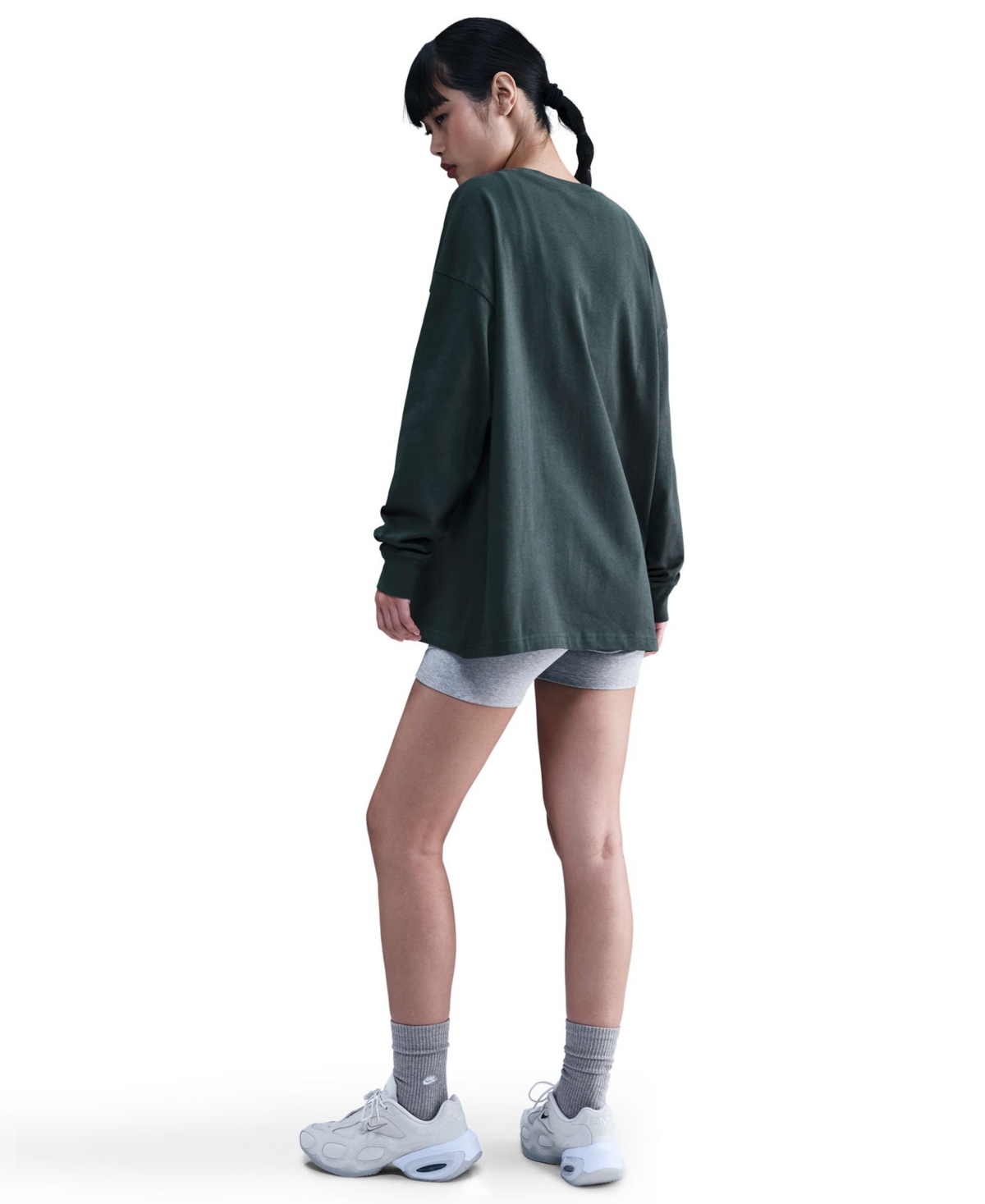 Nike Women's Oversized Long Sleeve T-shirt In Green