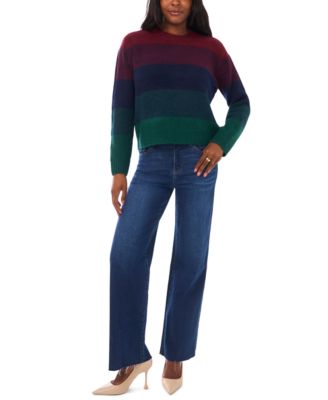 Women's Stripe Long Sleeve Sweater