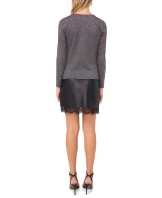 Women's Crewneck Long-Sleeve Sweater