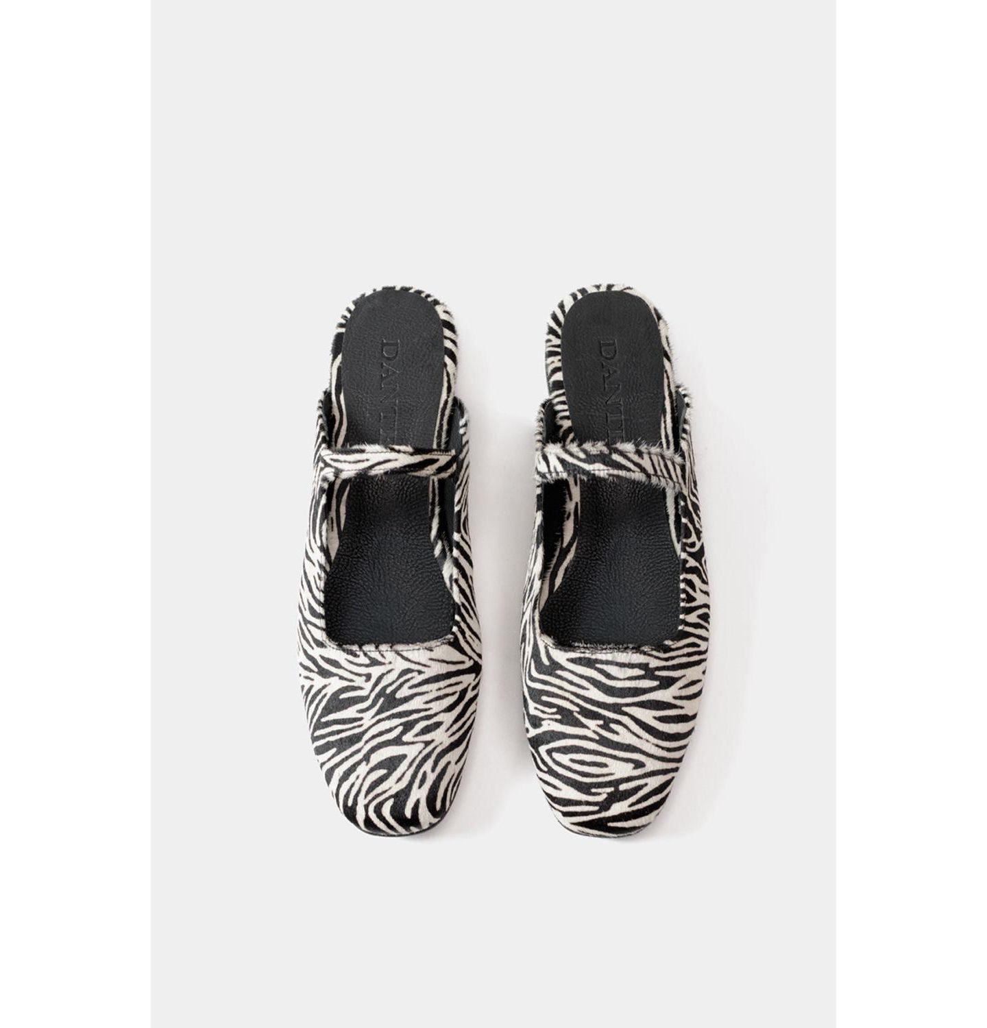 Женские балетки Dante Leather Ballerinas Mara Zebra, цвет: Зебра — фото 6