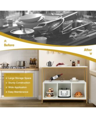 Modern Kitchen Buffet Sideboard with 3 Compartments