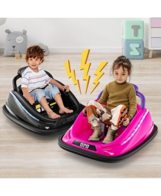 12V Kids Bumper Car Ride On Toy with Remote Control and 360° Spin