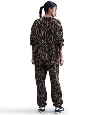 Women's High-Waisted Oversized Printed Sweatpants