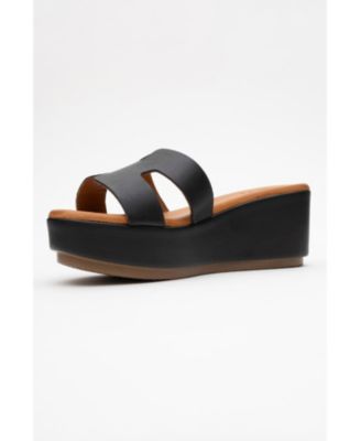 Lia Leather Platform Sandal (Women)