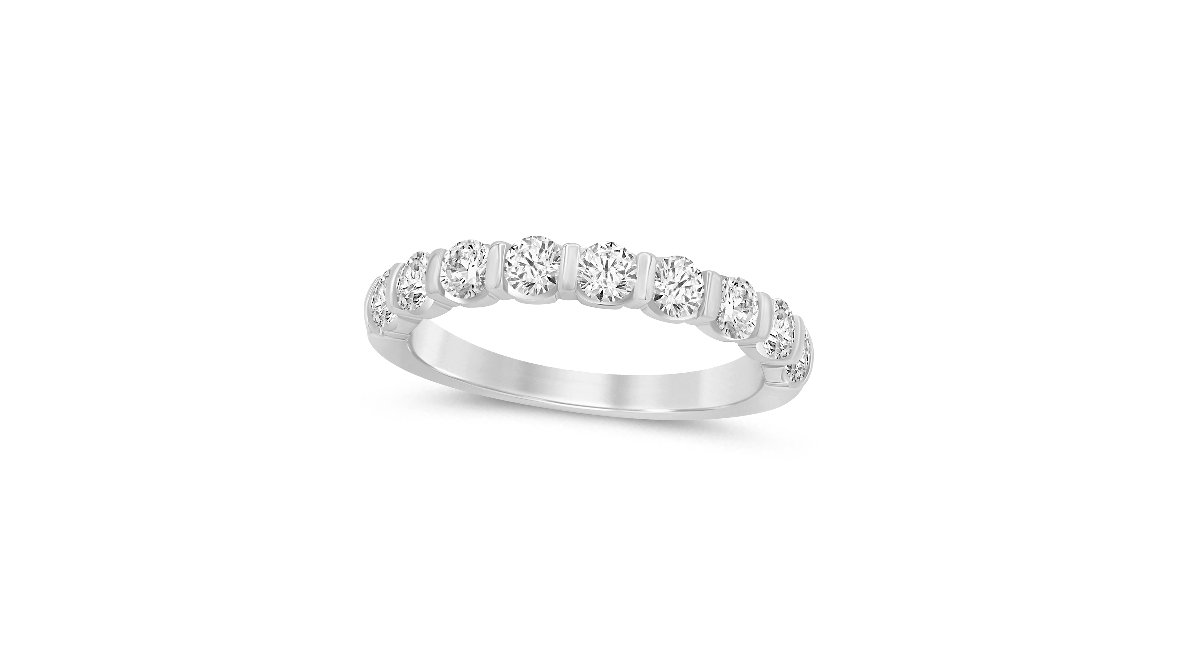 Macy's Lab Grown Diamond Band Ring (1 ct. t.w.) 14K White Gold
