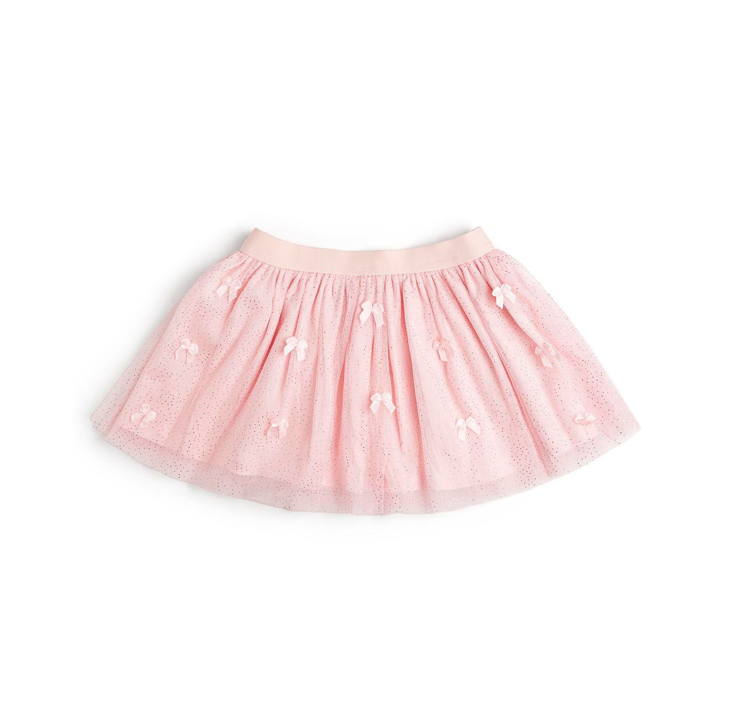 Little and Big Girls Blush Bows Tutu Skirt