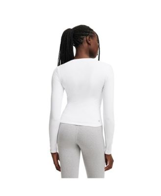Women's Active Ultra Soft Plunge Front Long Sleeve