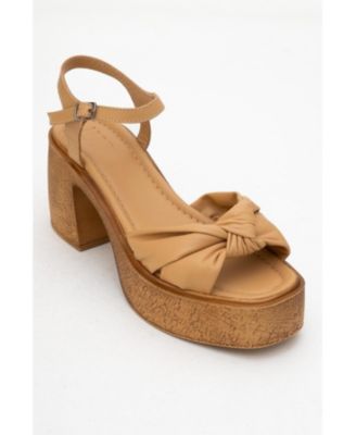 Tily Platform Wedge Leather Sandal (Women)