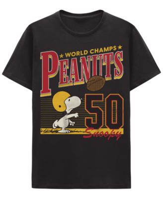 Hybrid Apparel - Men's Snoopy Football Crewneck T-Shirt