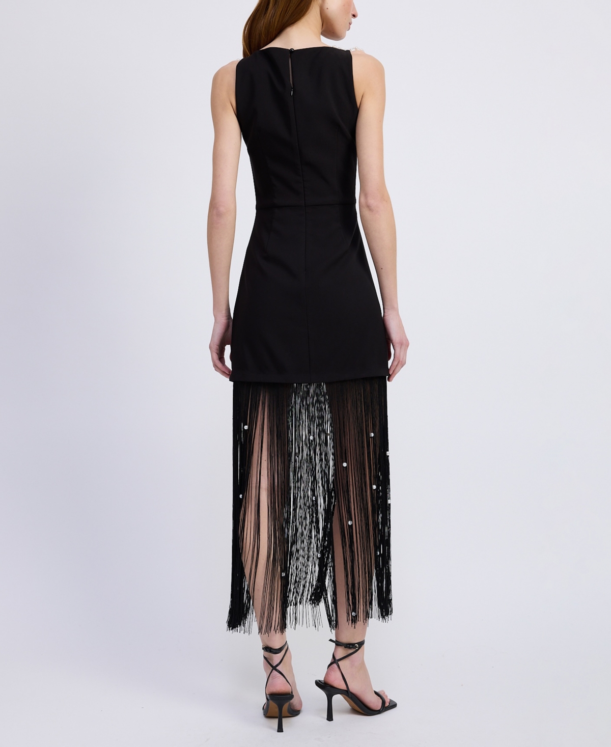 En Saison Women's Leah Fringe Detail Dress