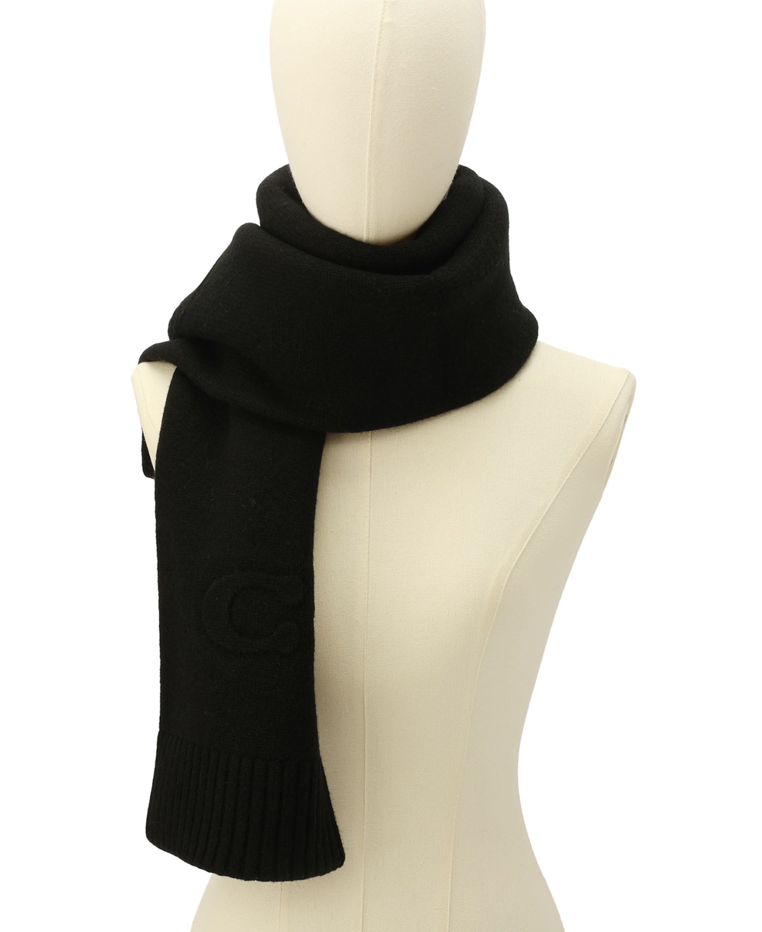 Women's Embossed Knit Muffler Scarf