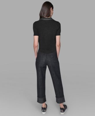 Women's Embellished Collar Sweater