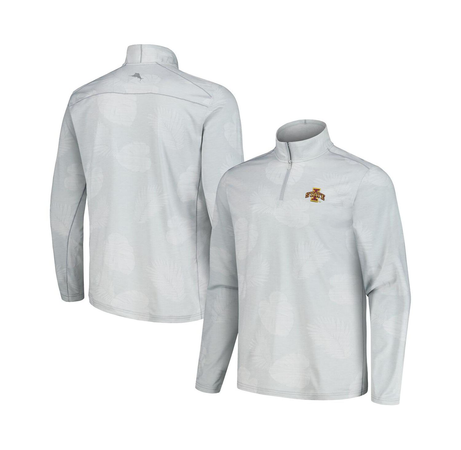 Men's Gray Iowa State Cyclones Delray Frond IslandZone Half-Zip Jacket