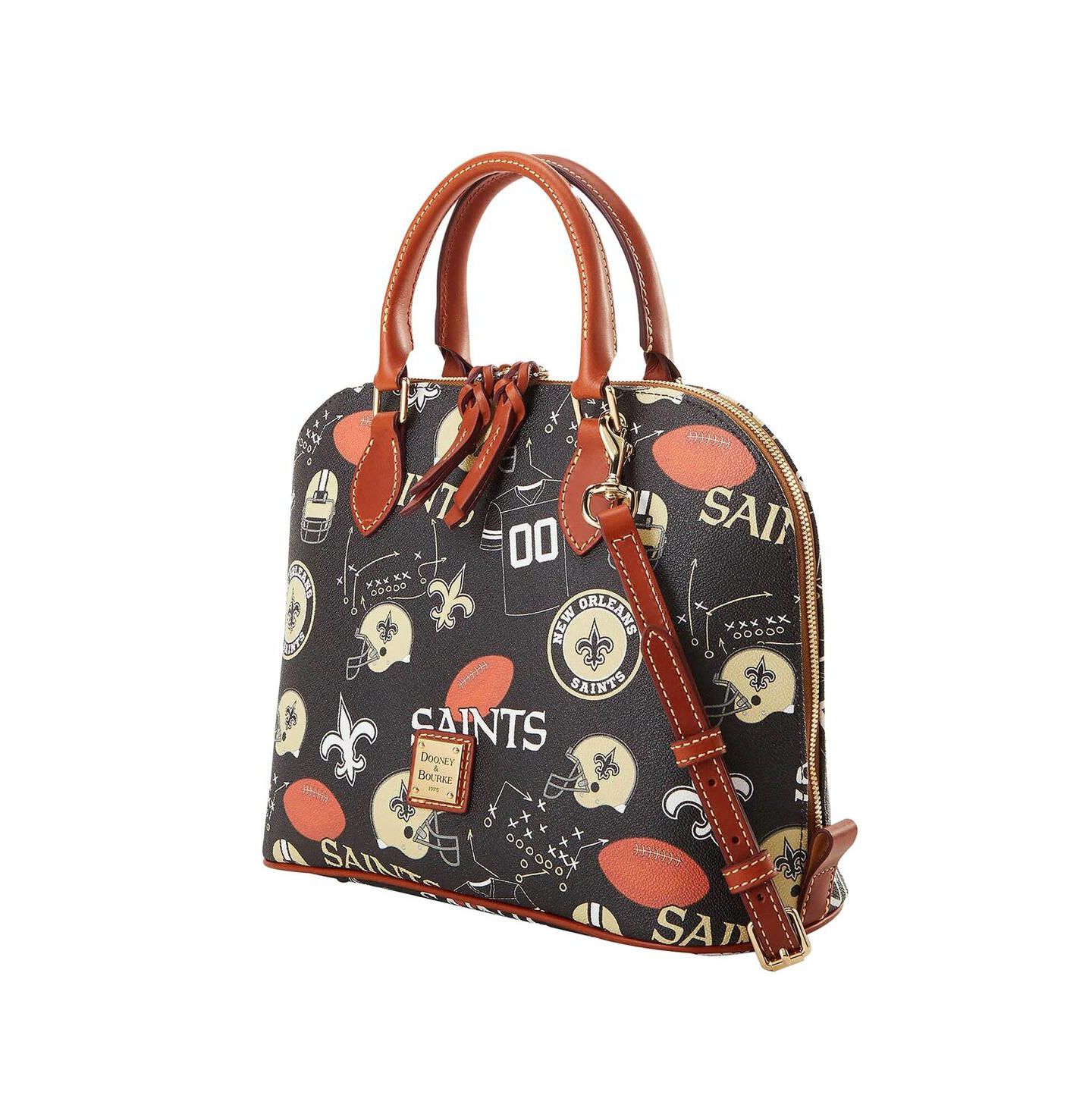 Женская сумка Dooney & Bourke New Orleans Saints Game Day Zip Satchel — фото 1