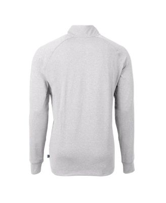 Men's Heather Gray Detroit Lions Big Tall Adapt Eco Knit Quarter-Zip Pullover Sweatshirt