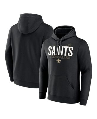 Fanatics - Men's Black New Orleans Saints Pylon Outline Pullover Hoodie