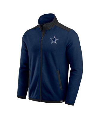 Darius Rucker Collection by Men's Navy Dallas Cowboys Color Block Polar Fleece Full-Zip Jacket