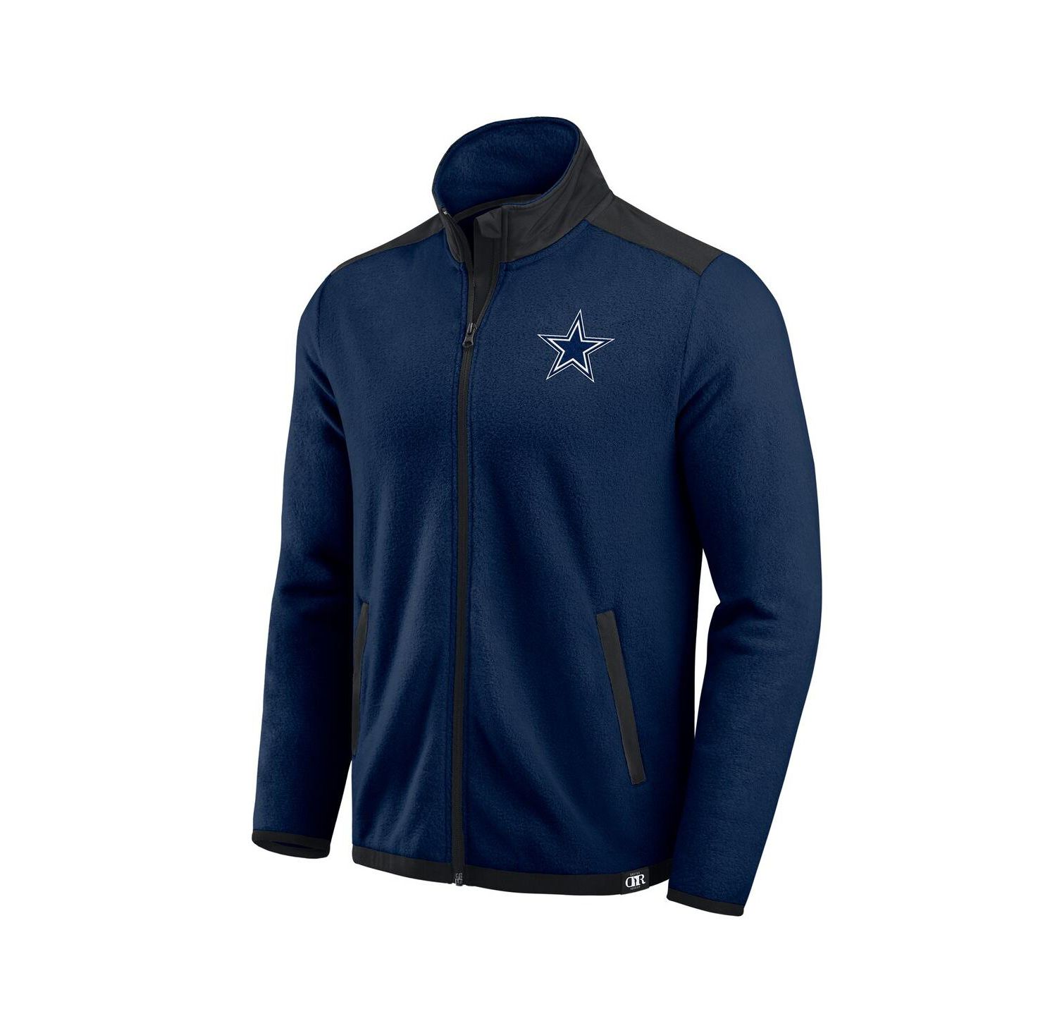 Darius Rucker Collection by Men's Navy Dallas Cowboys Color Block Polar Fleece Full-Zip Jacket