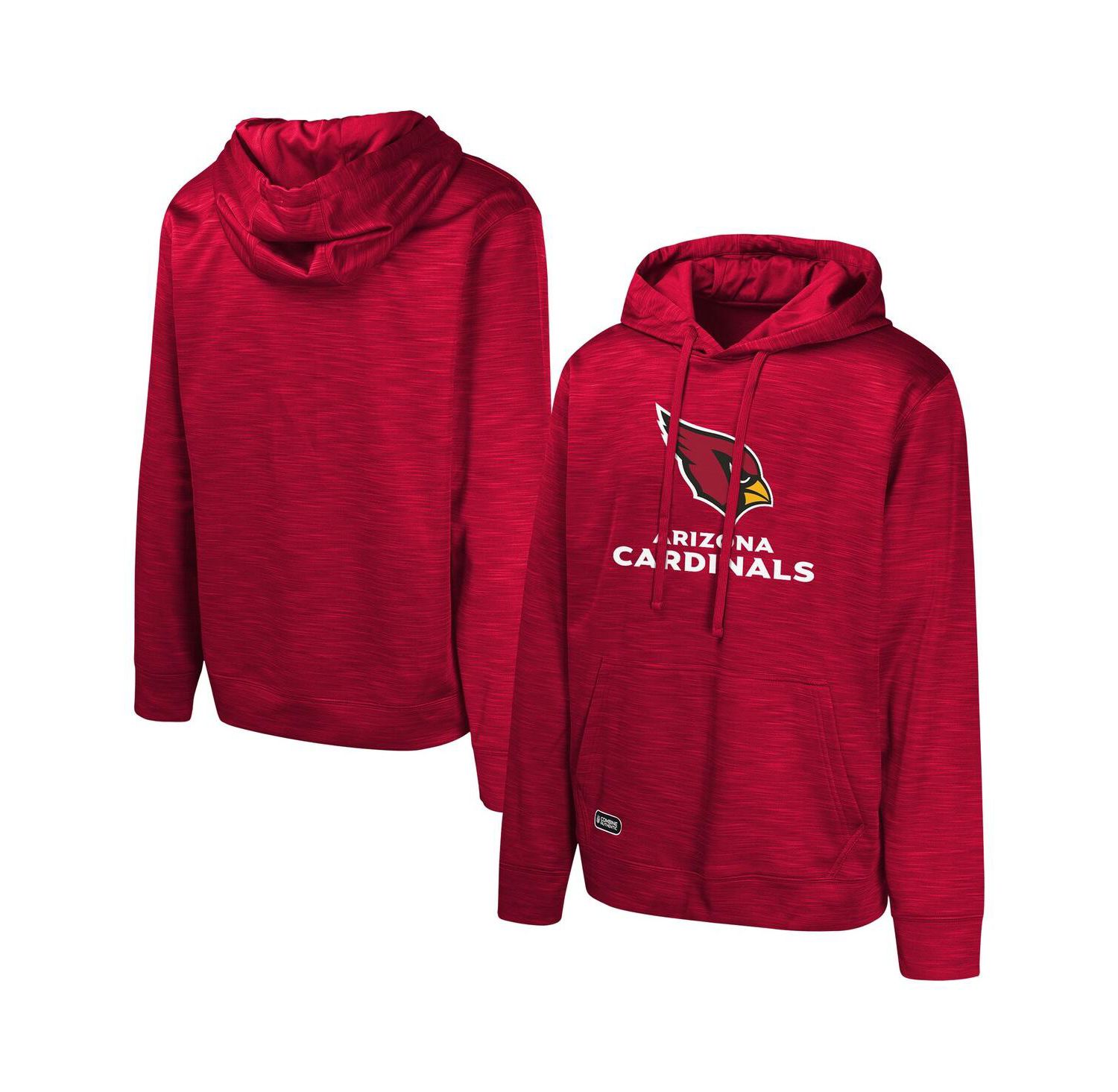 Men's Cardinal Arizona Cardinals Streak Fleece Pullover Hoodie