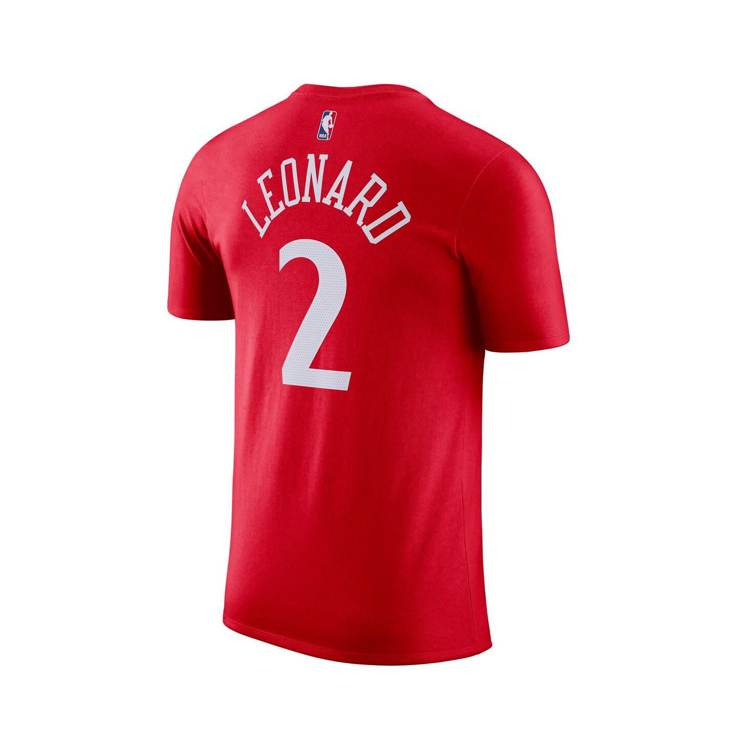 Мужская футболка Jordan Kawhi Leonard Red LA Clippers Statement Edition Name & Number — фото 2