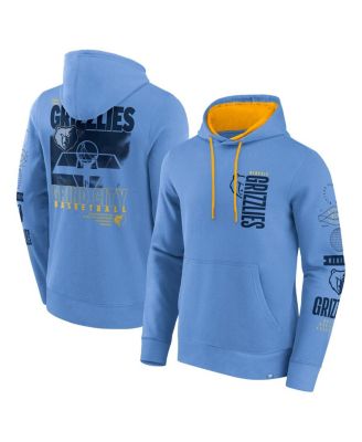 Fanatics - Men's Blue Memphis Grizzlies Game Time Crossover Pullover Hoodie