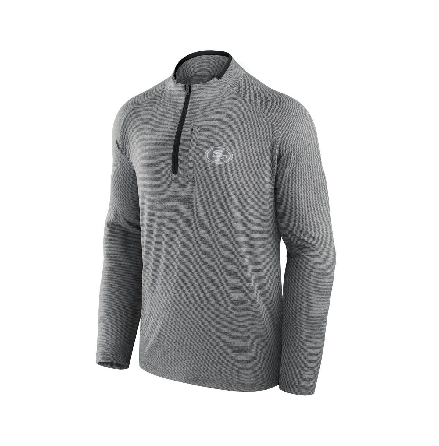 Куртка Fanatics Charcoal San Francisco 49ers Front Office Performance Primary Quarter-Zip — фото 2