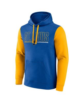 Men's Blue St. Louis Blues Deliver Fleece Pullover Hoodie