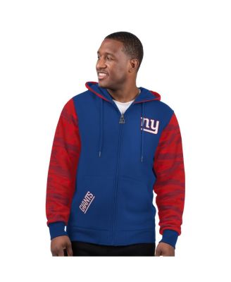 Starter - Men's Royal New York Giants Thursday Night Gridiron Full-Zip Hoodie