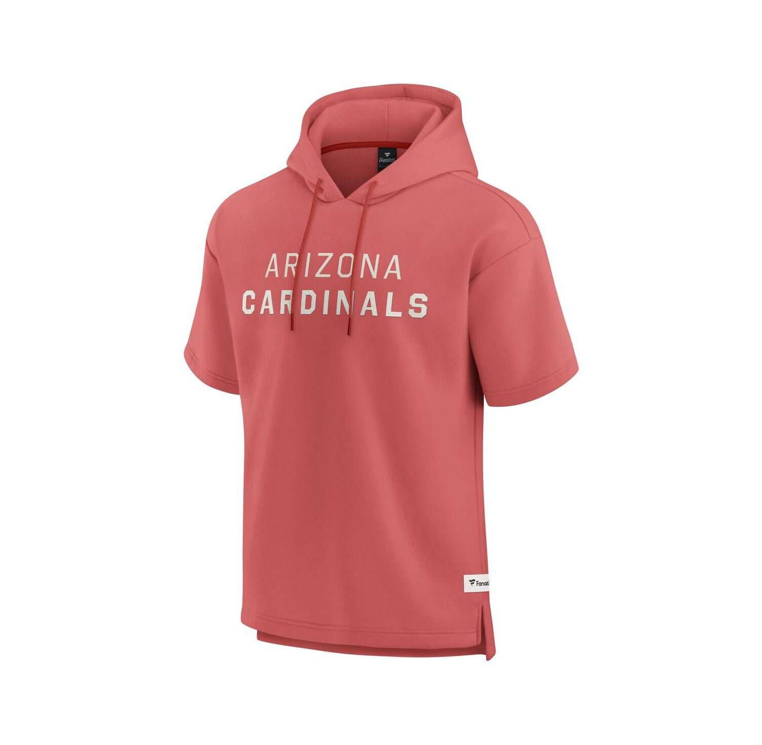 Men's Red Arizona Cardinals Elements Future Ground Lettering Short Sleeve Pullover Hoodie
