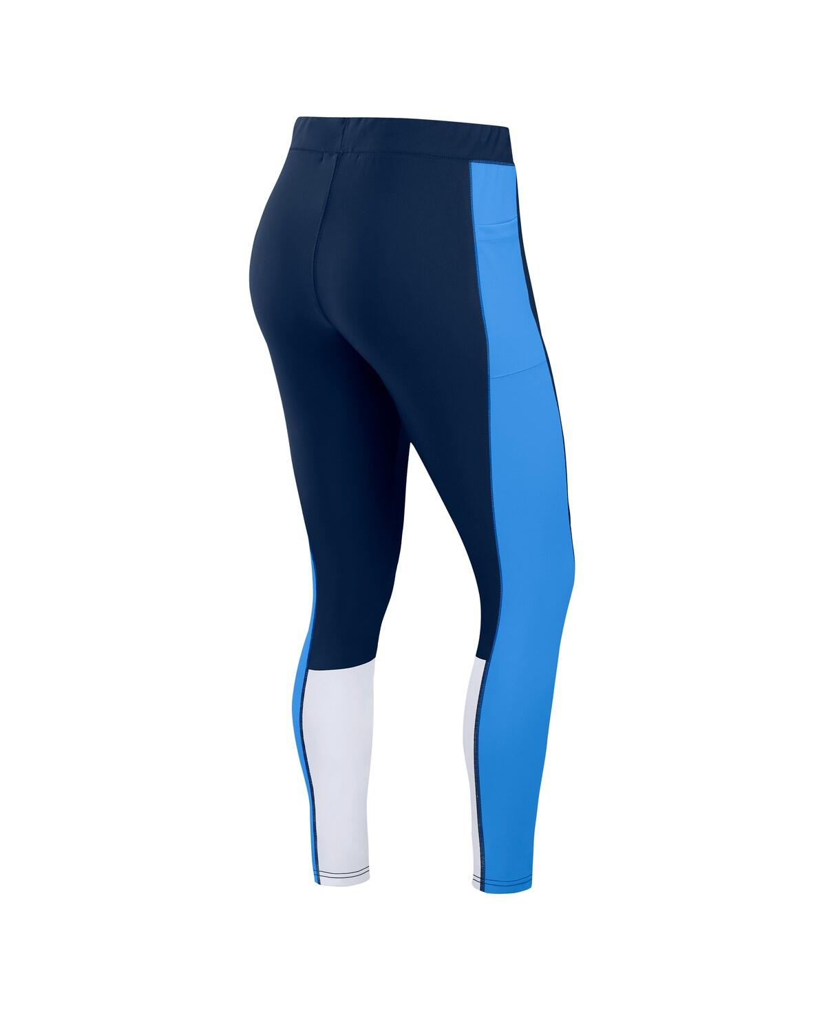 Wear By Erin Andrews Women's Navy/light Blue Tennessee Titans Color-block Leggings In Multi