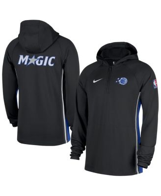Nike - Men's Black Orlando Magic Authentic On Court Zone Quarter-Zip Dri-FIT Hoodie Jacket
